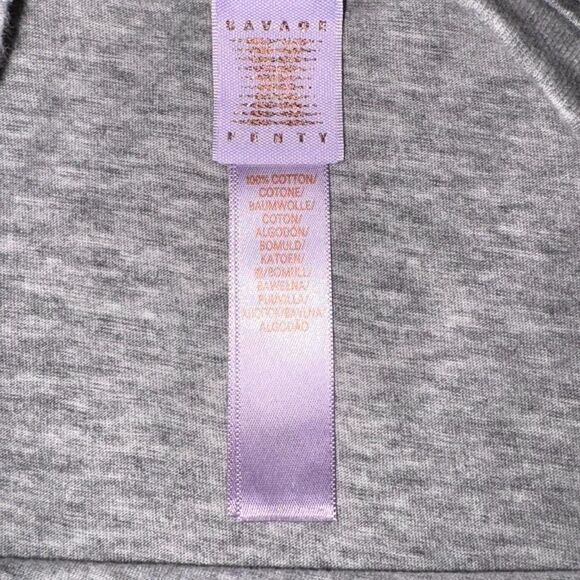 Savage X Fenty Xssential Baby Crop Pocket Tee Bundle of 2 (Black & Grey) size 3X - Picture 8 of 8